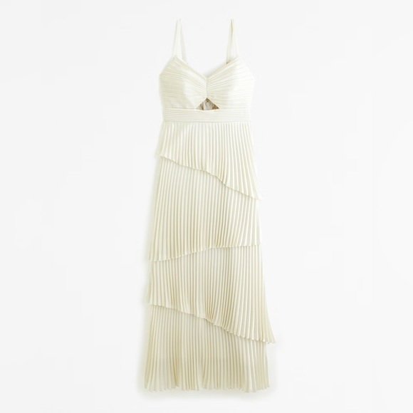 The A&F Giselle Pleated Tiered Maxi Dress - Picture 1 of 4